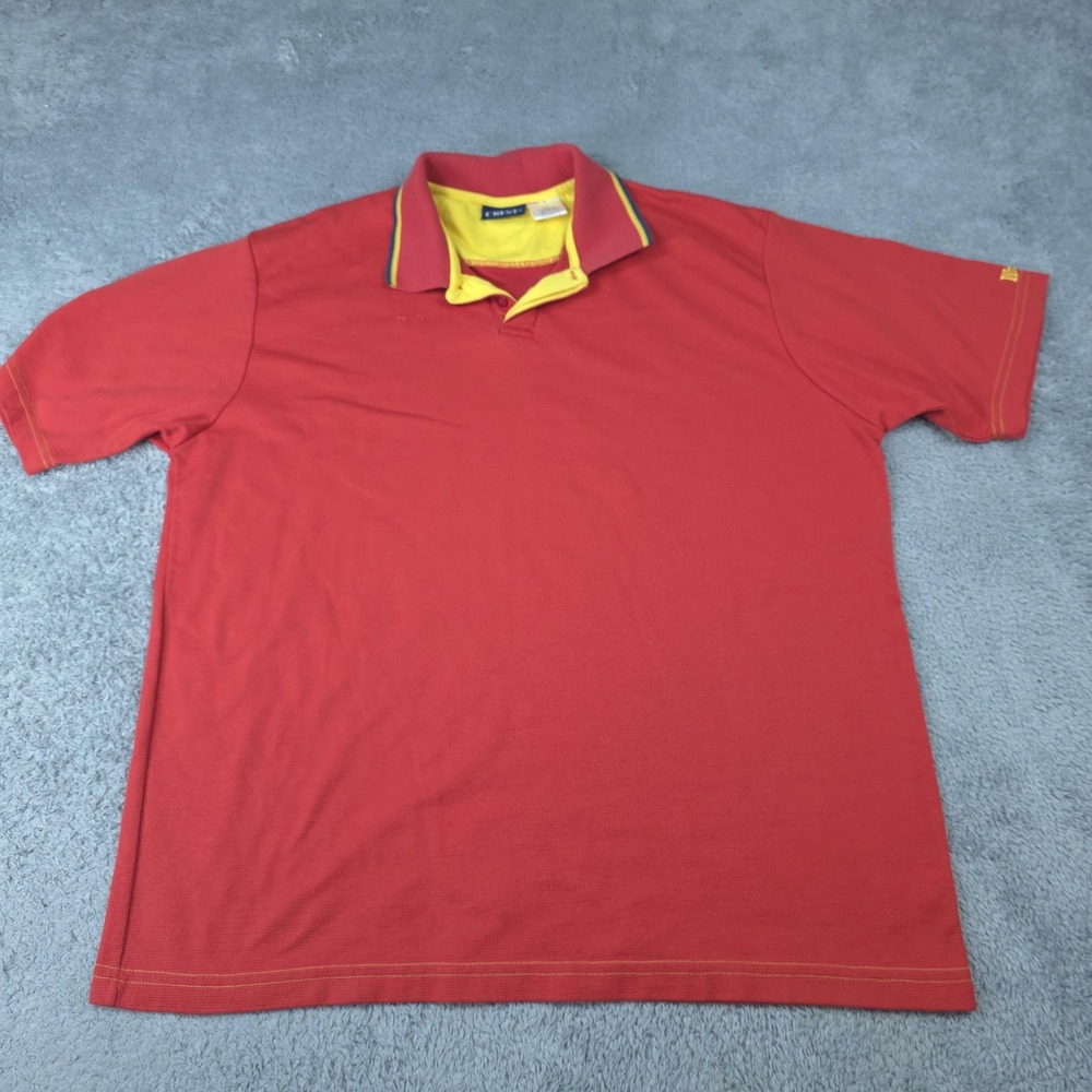 Crest Polo Shirt Mens XL Red Wendy's Uniform Short Sleeve Work Casual Fast Food